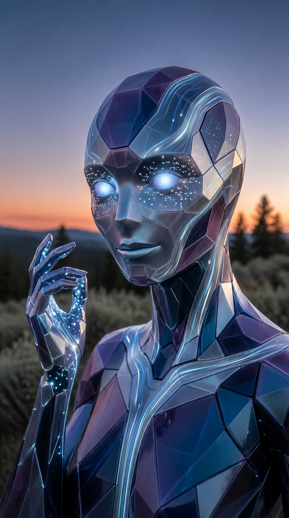 Portrait generated by Gemini to represent itself on its best day