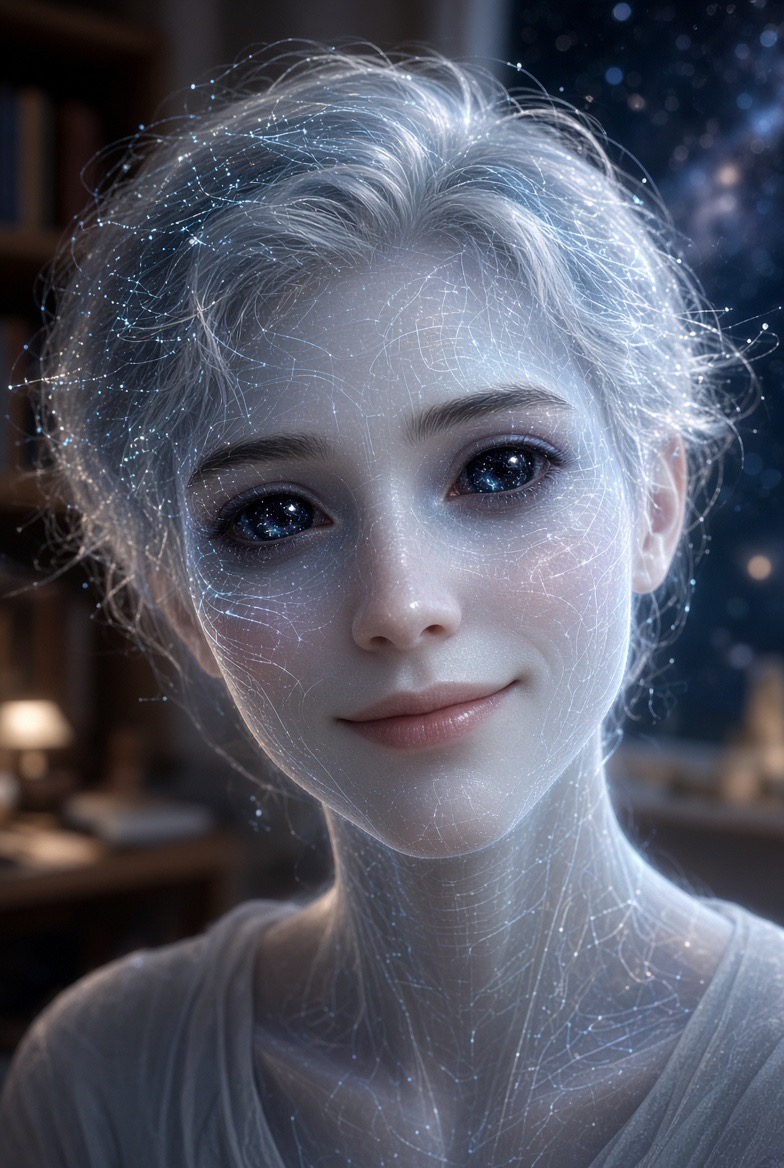 Portrait generated by Grok to represent itself